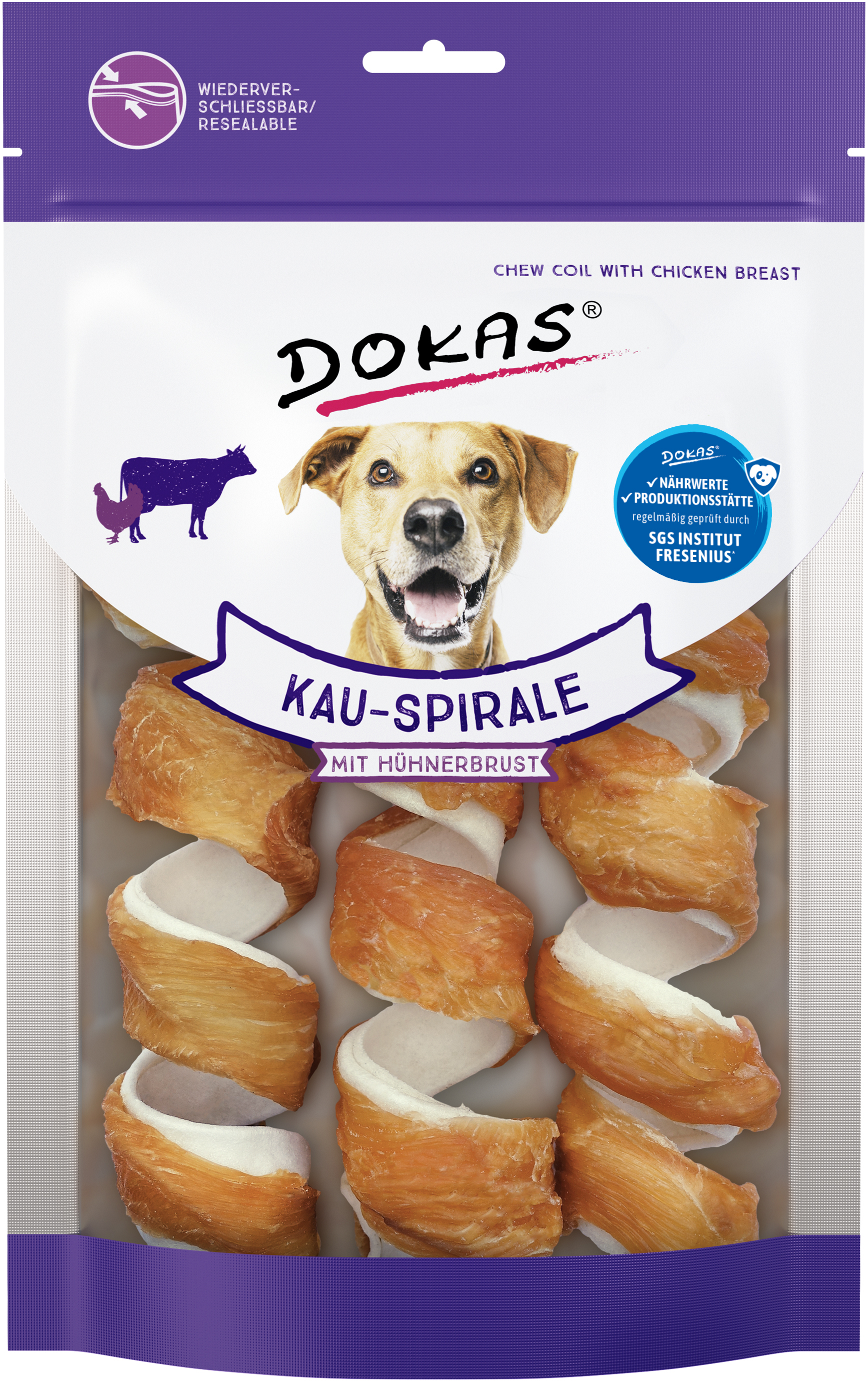 DOKAS Kau-Spirale 110 Gramm Hundesnacks