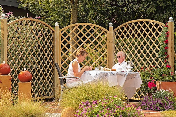 T&J DIAGONAL BOGEN Rankzaun 10 x 10 cm 120 x 180/160 cm