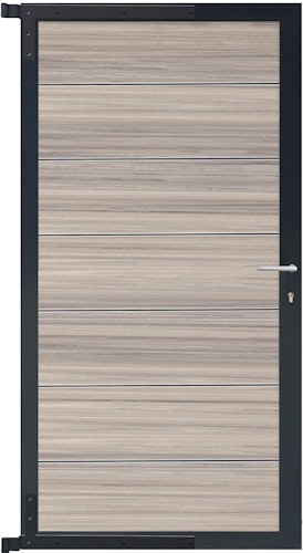 T&J TJÖRN Tor Komplettset 90 x 175 cm, Alu-Rahmen Anthrazit