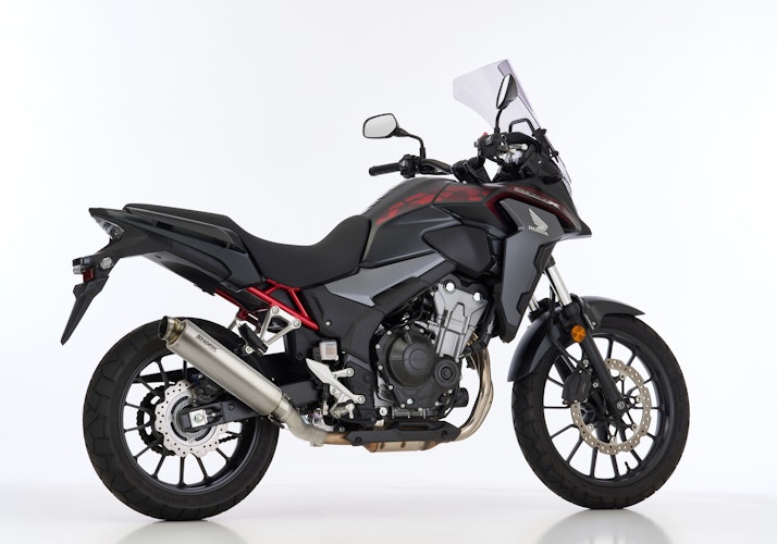 Shark Performance SLIP-ON Titan silber SRC 4 für HONDA CB500F,CB500X,CBR500R EURO3  