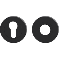 GRIFFWERK Kombi-Innen-Rosettensatz Klipptechnik rund mit Zierring Graphitschwarz