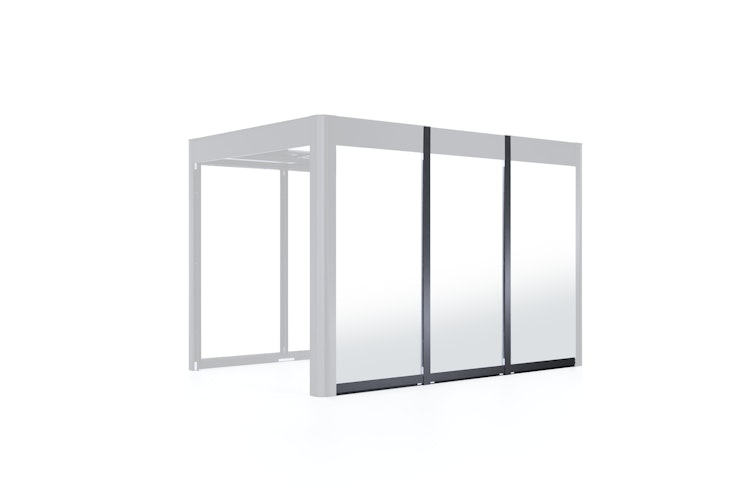 SunElements Wandelement SunCover Deluxe - 5 mm ESG satiniert