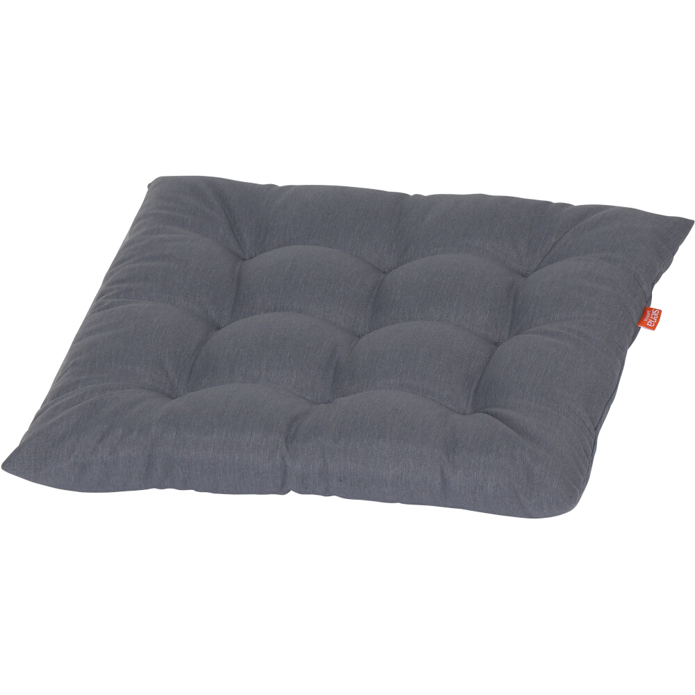 Siena Garden Sitzkissen / Hockerauflage ATRIA, 48 x 48 x 6 cm, 100 % Polyester Grau - Abverkauf
