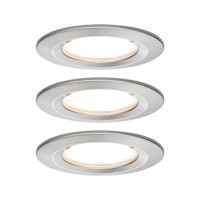Paulmann Einbauleuchte Nova Coin 3er LED 3x6,5W Eisen rund starr