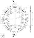 Vorschaubild Supersprox Stahl-Kettenrad 520 48Z (Schwarz)