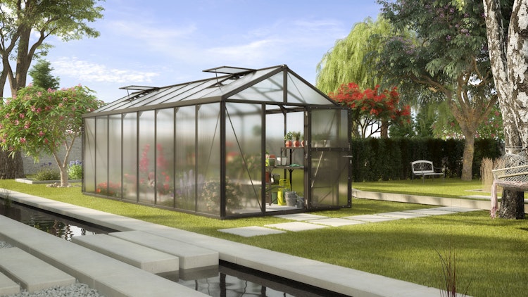 Vitavia Gewächshaus Zeus 15700 inkl. 3 Dachfenstern - 15,7 m²