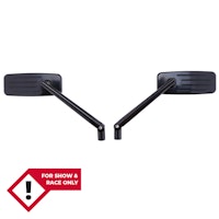 HIGHSIDER pro Verkleidungsspiegel Action Schwarz (Paar)