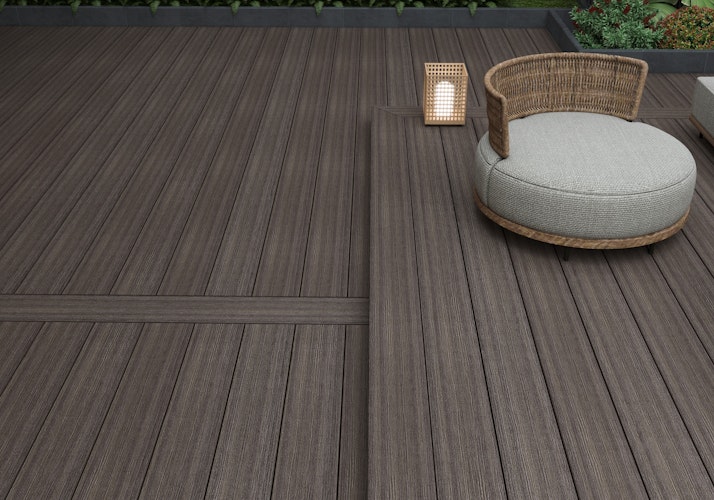 NewTechWood OldWood WPC-Terrassendiele Massiv Aged Wood  23 x 210 mm
