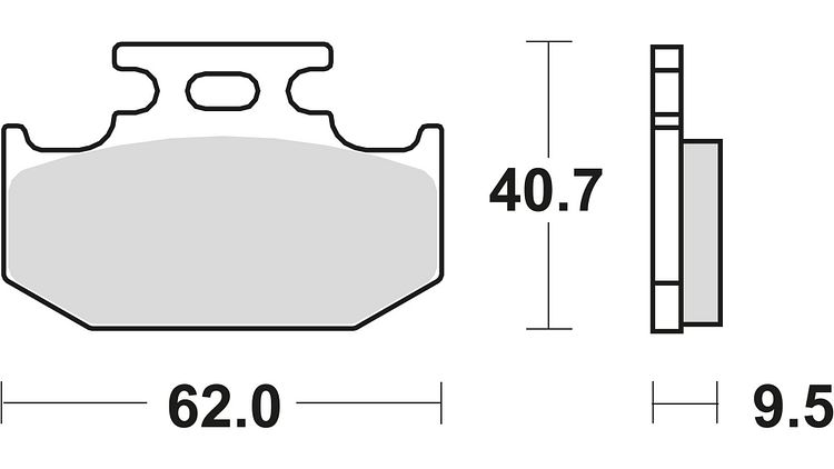 TRW Bremsbelag MCB 625 mit Zulassung