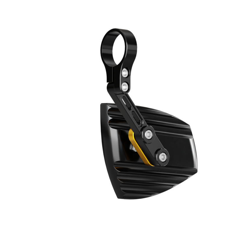 HIGHSIDER pro Lenkerendenspiegel Wave Schwarz/Gold (Paar)