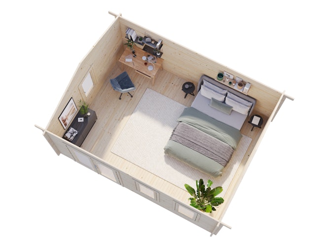 Palmako Gartenhaus Iris 19,1 m² - 44 mm