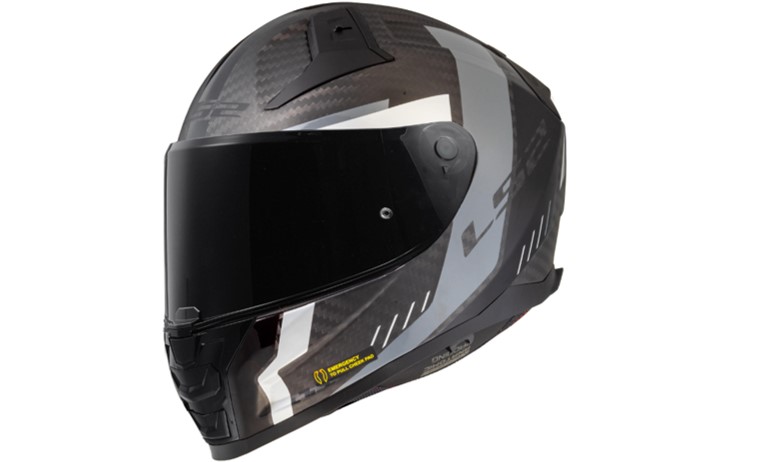 LS2 Integralhelm FF811 Vector II Carbon M Schwarz / Grau matt Grid
