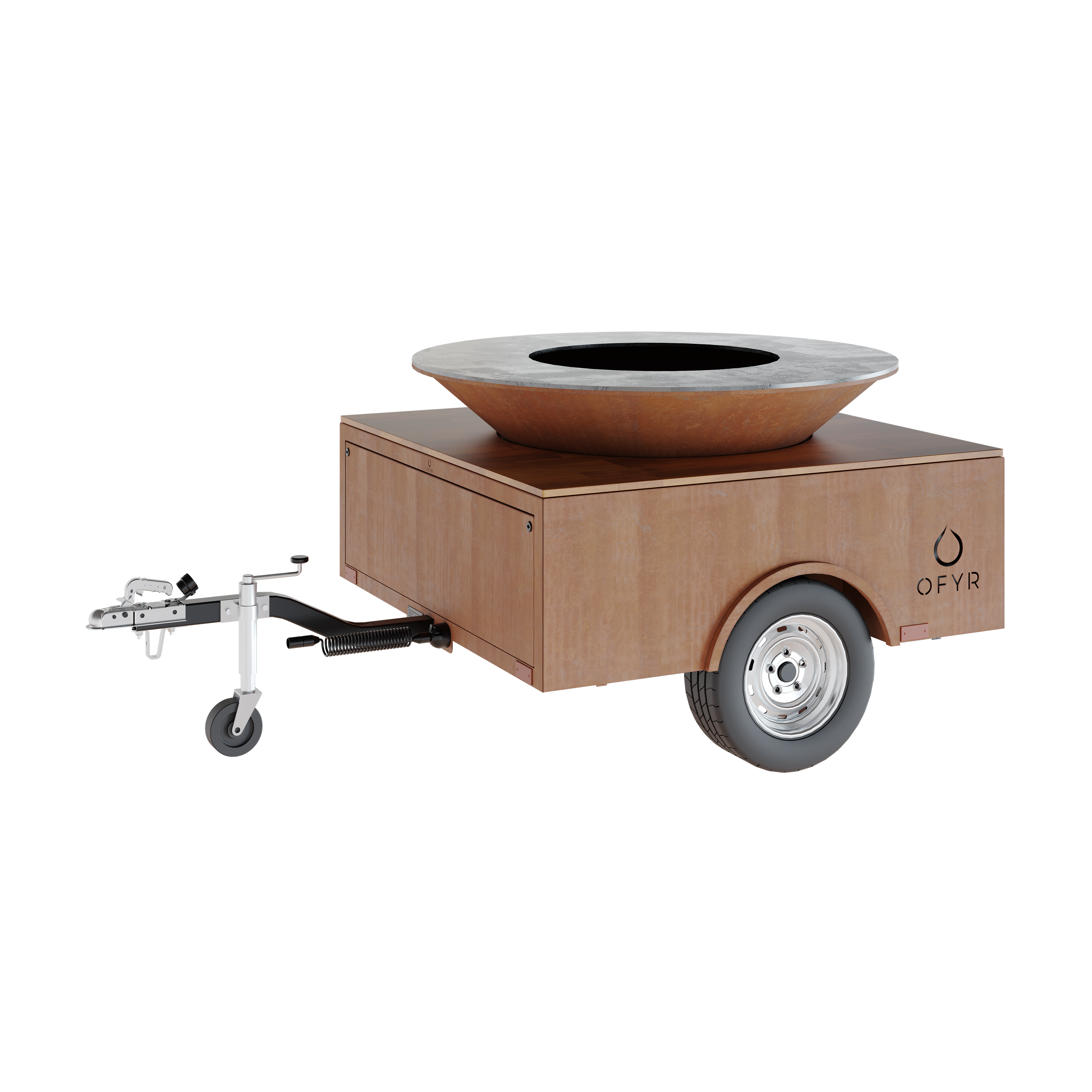 OFYR Plancha Grill Trailer Corten