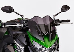 ERMAX Naked-Bike-Scheibe Acrylic durchsichtig Schwarz getönt für KAWASAKI Z800; Z800e