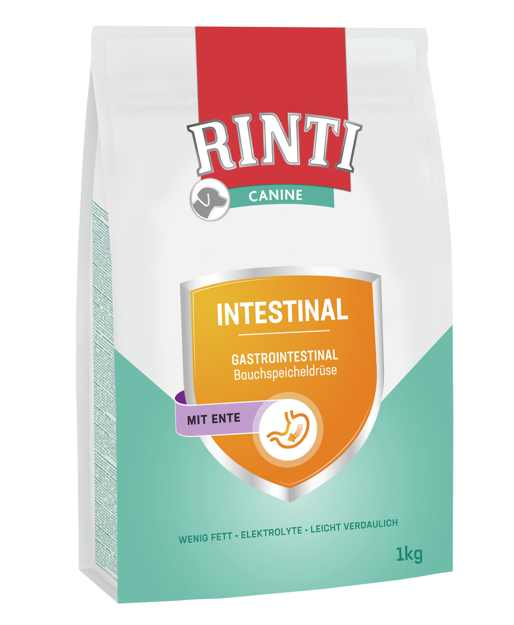 RINTI Canine Intestinal Ente/ Bauchspeicheldrüse Hundetrockenfutter Diätnahrung