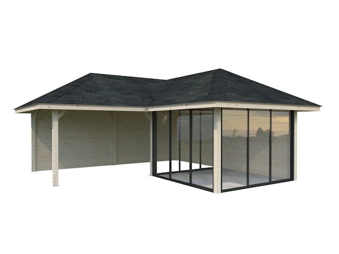 Palmako Pavillon Bianca 24,9 m² Set 212 Slide - 28 mm