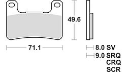 TRW Bremsbelag MCB 752 mit Zulassung