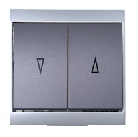 Kopp Jalousieschalter MALTA silber/anthrazit