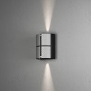 Vorschaubild Konstsmide Wandleuchte Vidar, LED 2x5W, schwarz/silber, dimmbar (425-753)