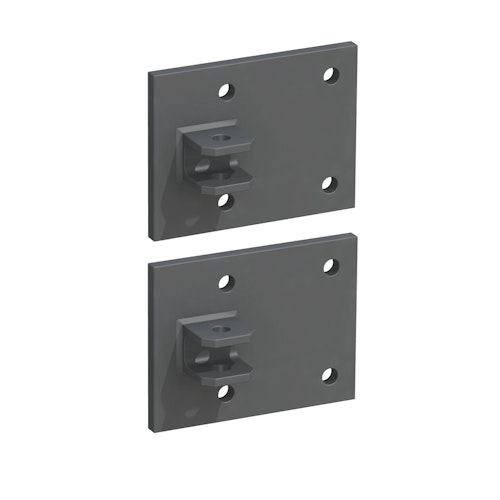 TraumGarten Montageplatte für Tor an Mauer - 2er Set 