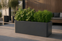 Vorschaubild Premium Hochbeet aus Stahl anthrazit 160 x 80 x 75 cm