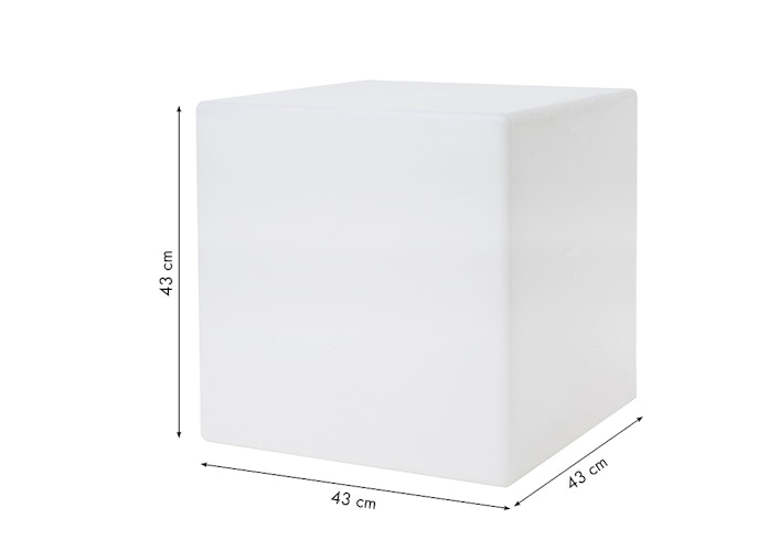 8 seasons design LED-Dekoleuchte Shining Cube (WW), verschiedene Größen und Farben