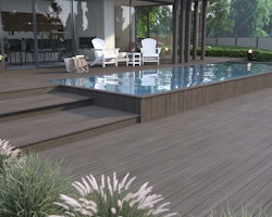 NewTechWood Deluxe Vintage WPC-Terrassendiele Hohlkammer Silver Gray  23 x 138 mm