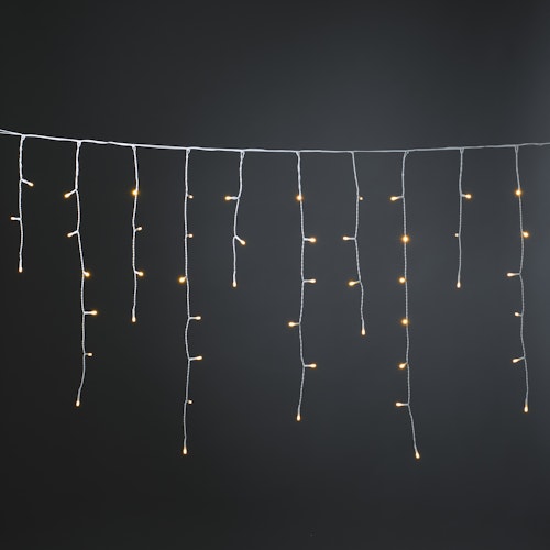 Konstsmide Weihnachtsbeleuchtung  LED Eisregenvorhang Bernstein 200 Dioden