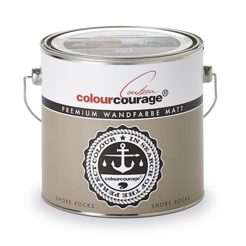 colourcourage® Premium Wandfarbe matt Shore Rocks