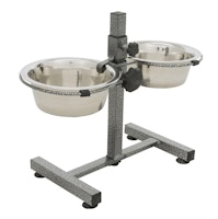 TRIXIE Hundebar, Edelstahl/Metall, 2 × 0,75 l/ø 17 cm