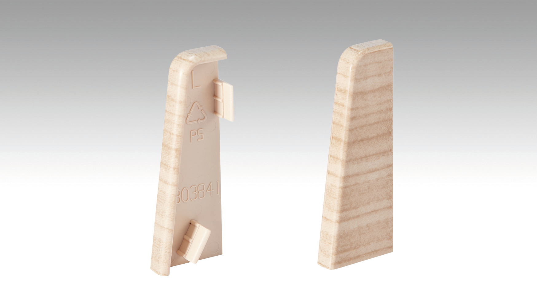 Thumbnail - MEISTER Endkappen Fußleiste Profil 3PK (je 1 Stk. L|R / VPE)  Eiche hell 2034