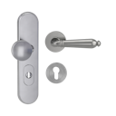 Vorschaubild Griffwerk Kombi-Schutzbeschlag TITANO SB_882 mit Griff CAROLA 72mm Zylinderabdeckung Tür 38-50mm R CAROLA Samtgrau