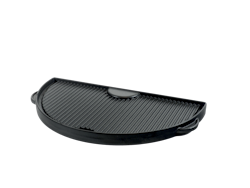 Grill Guru halbe Gusseisen-Plancha geriffelt Large 42 cm