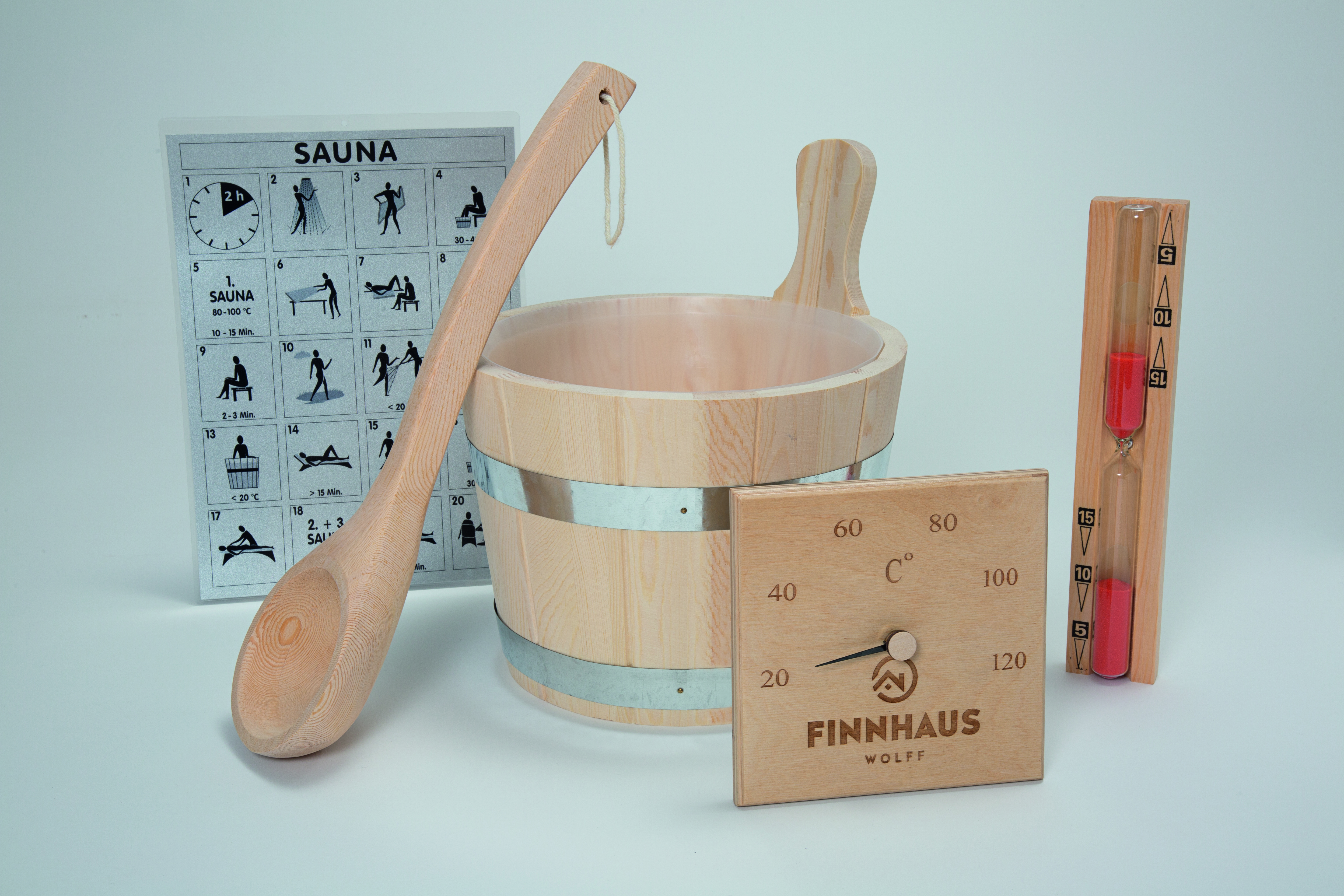 Wolff Finnhaus  Saunaset 5-teilig aus Holz