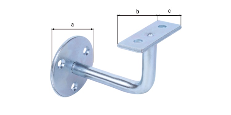 Alberts® Handlaufstütze verzinkt zum Anschrauben Auflage gerade 