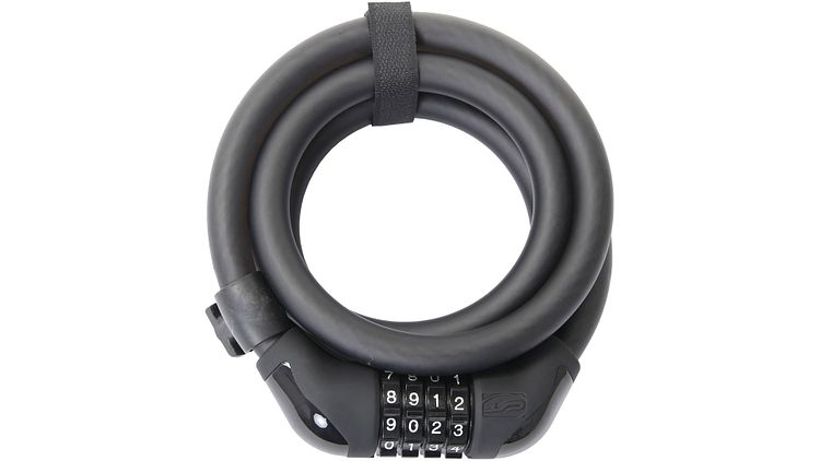 CONTEC Zahlen-Spiralkabelschloss PowerLoc 185 cm schwarz Ø 15 mm, Sicherheitsstufe: 7