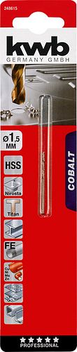 kwb COBALT HSS CO Bohrer 1,5 mm SB 248615