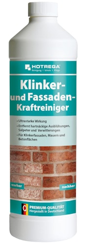 Hotrega Klinker- und Fassaden-Kraftreiniger 1 Liter Flasche (Konzentrat)