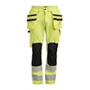 Vorschaubild Jobman 2291 Hi-Vis Stretch-Bundhose mit Hängetaschen C44 Gelb  /  Schwarz