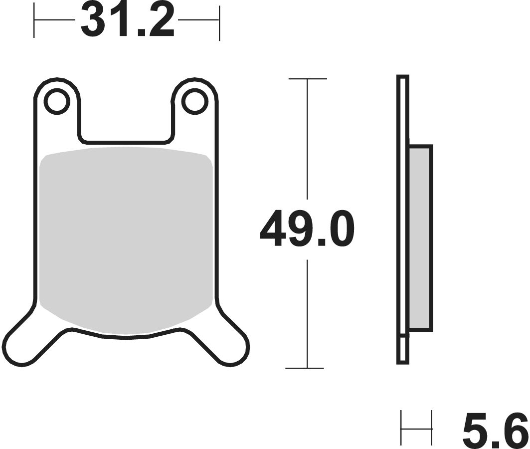 SBS Bremsbelag 532HF Street Ceramic