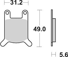 SBS Bremsbelag 532HF Street Ceramic