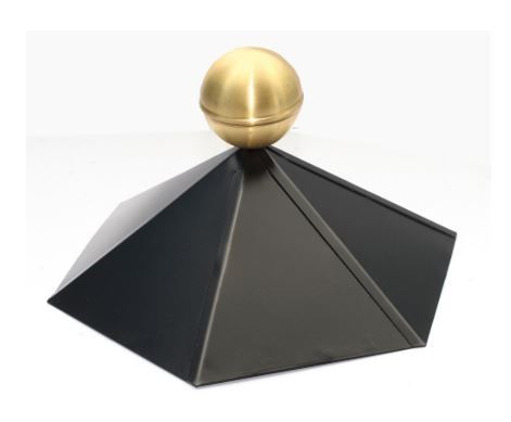 SKANHOLZ Firstkappe, 78,5 cm, schwarz, Stahlblech - Image 2