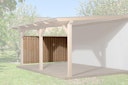 Weka hohe Seitenwand für Terrassenüberdachung 672