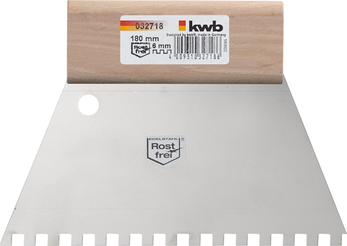 kwb Zahnspachtel rostfr. 180 mm 32718