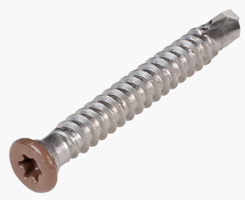 Cobra Fastener Edelstahlschraube A4 farbiger Kopf für Aluminium- & Holzterrassen VE 50