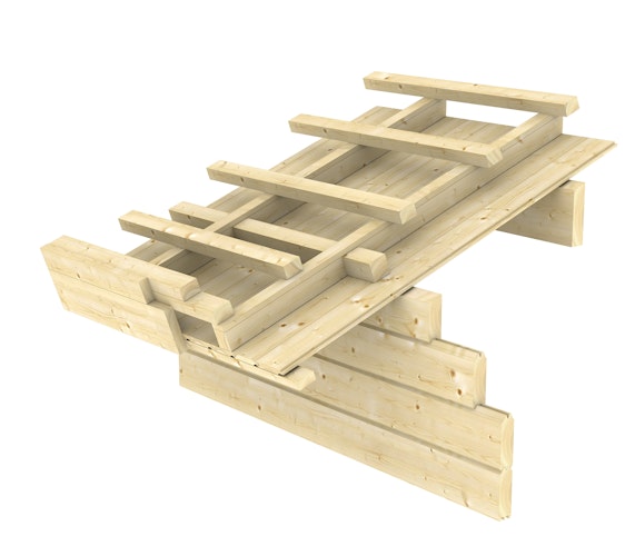 Skan Holz 70 mm Blockbohlenhaus Ontario 1