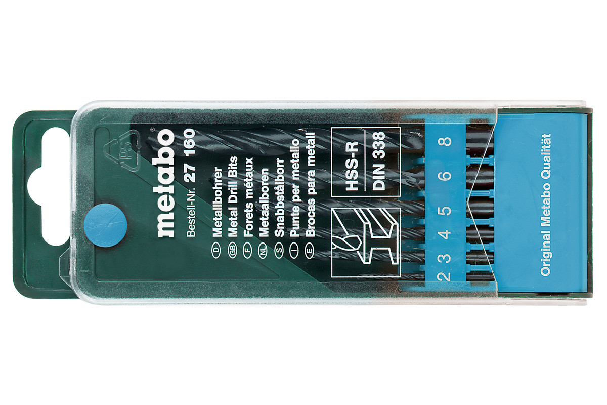 Metabo HSS-R-Bohrerkassette6-teilig