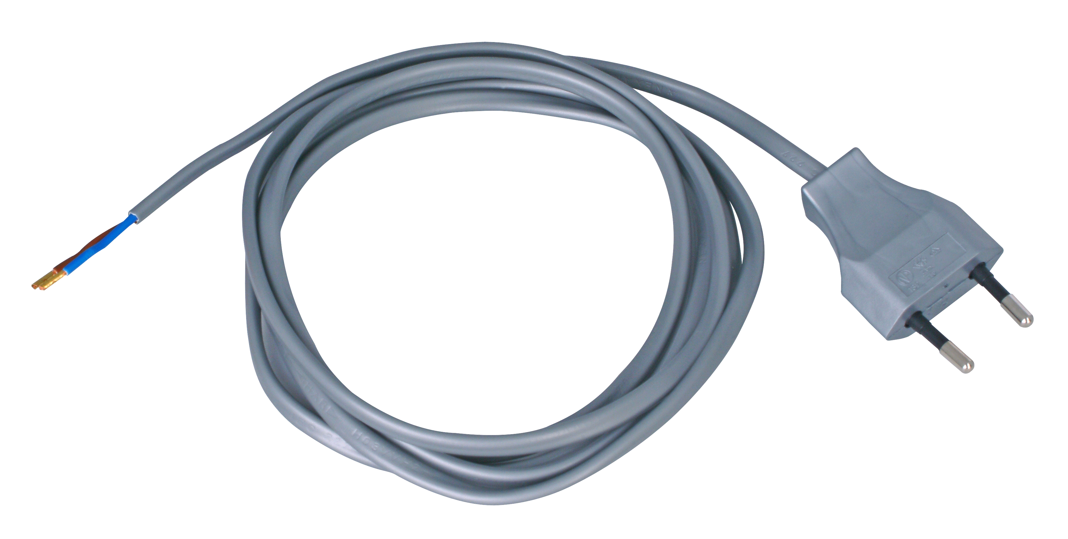 Kopp Euro-Zuleitung 2m stahlfarben