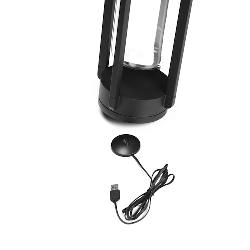 Konstsmide LED USB-Laterne Otranto, schwarz, dimmbar (7823-750)