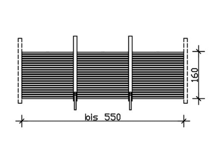 Skan Holz Rückwand Rhombus passend für Doppel-Carport Spessart